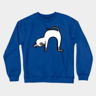 Siamese Cat Pose Crewneck Sweatshirt